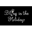 Bling in the Holidays Shirt Close-Up 