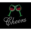 Cheers Holiday Shirt Close-Up 