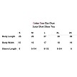 Junior Short Sleeve Size Chart 