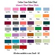 Short Sleeve Boutique Tee Color Chart 