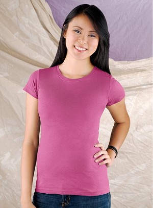 Junior Short Sleeve Tee in Raspberry 