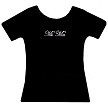 Clear Crystals on Pink T-Shirt 