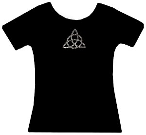Holy Trinity Inspirational  Rhinestone Tee 
